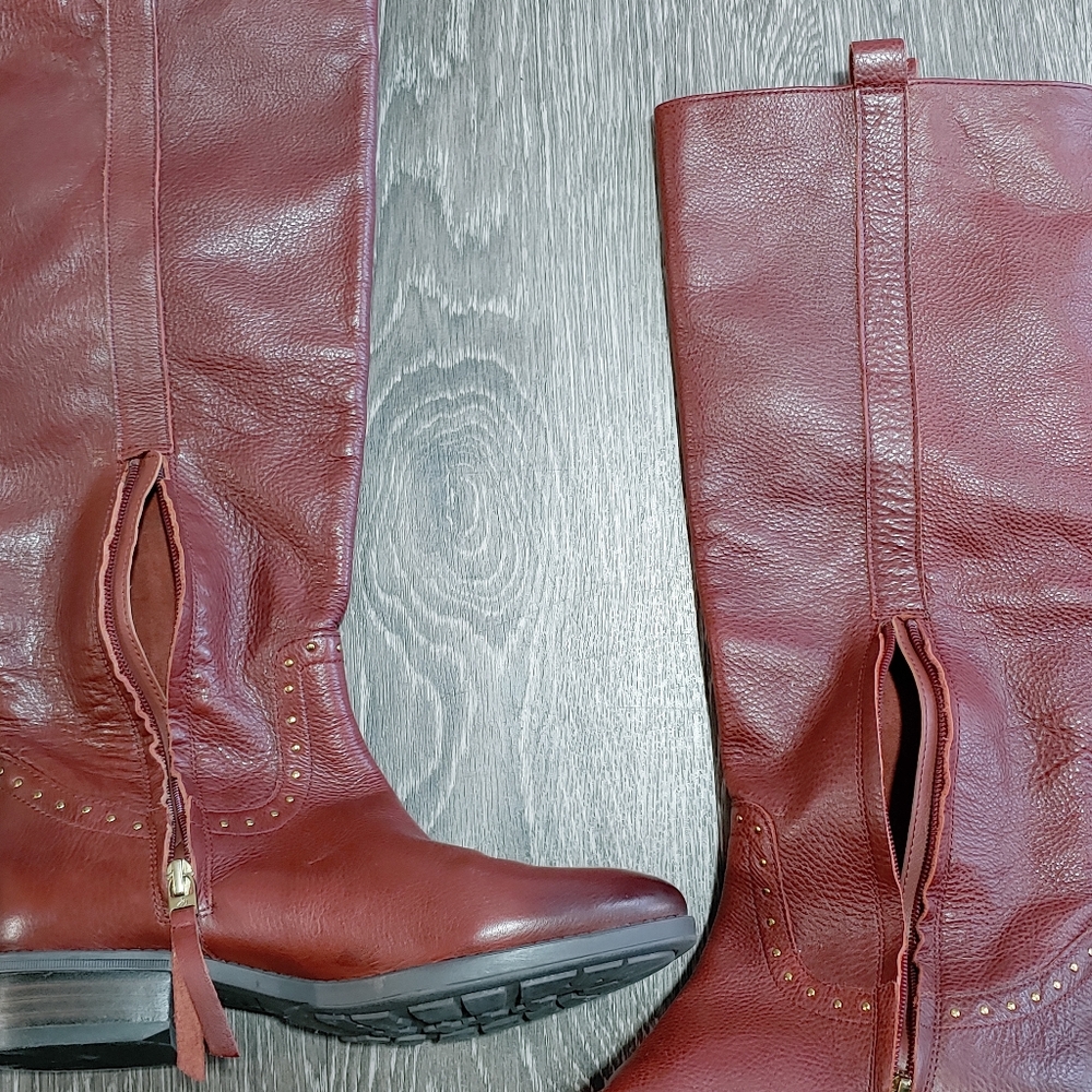 Sam Edelman Prina Leather Knee High Riding Boots Sz - Picture 3 of 15